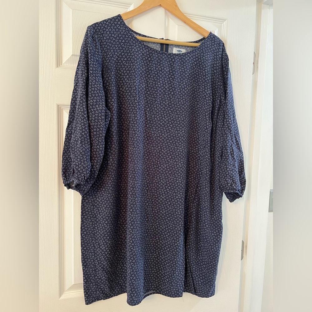 Old Navy Blue Patterned Dress - Picture 3 of 10